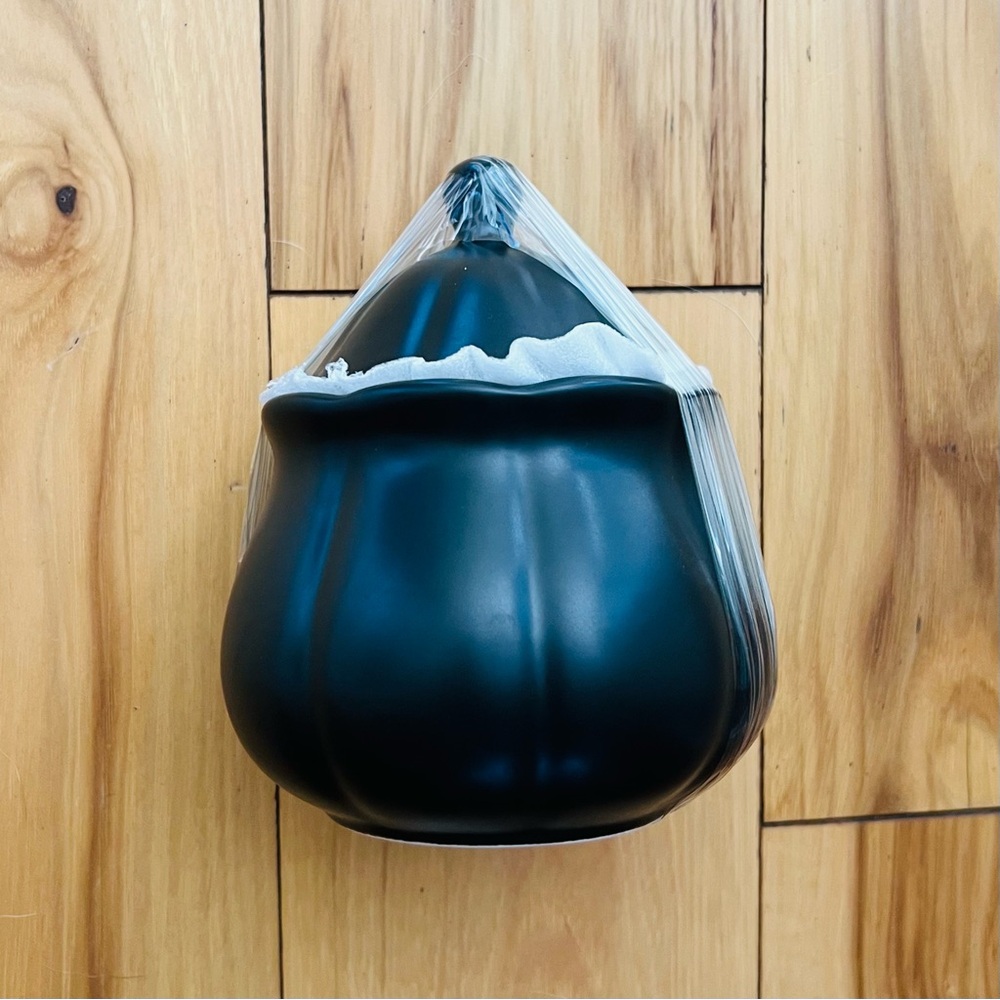 Small Black Cauldron Halloween Decoration